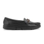 Black Moccasin For Women WN4598 - View 4