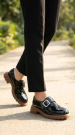 Black Moccasin For Women WN4599 - View 2
