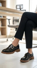 Black Moccasin For Women WN4599 - View 3