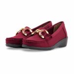 Maroon Moccasin For Women WN4600 - View 5