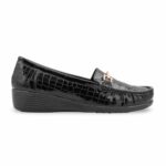 Black Moccasin For Women WN4601 - View 4