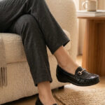 Black Moccasin For Women WN4601 - View 1