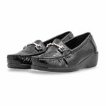 Black Moccasin For Women WN4601 - View 5