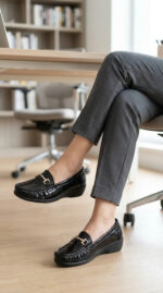 Black Moccasin For Women WN4601 - View 3