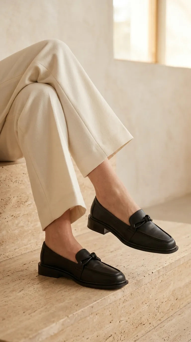 WN460401_2_50ebaa6a-64bb-46c7-a677-c4decda62539.jpg Black Moccasin For Women WN4604 - View 1