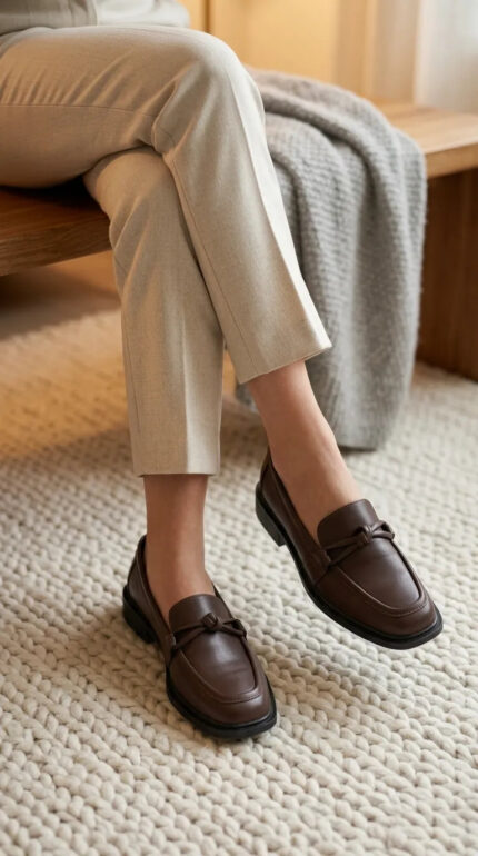 Brown Moccasin For Women WN4604 - View 2