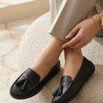 Black Moccasin For Women WN4606 - View 1