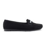 Black Moccasin For Women WN4639 - View 4