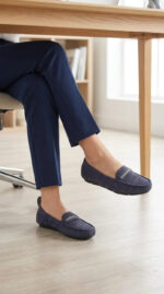 Navy Moccasin For Women WN4639 - View 3