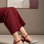 Maroon Back Open For Women WN5429 - View 1