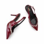 Maroon Back Open For Ladies WN5452 - View 5
