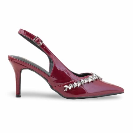 Maroon Back Open For Ladies WN5452 - View 2