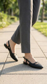 Black Back Open For Ladies WN5543 - View 2
