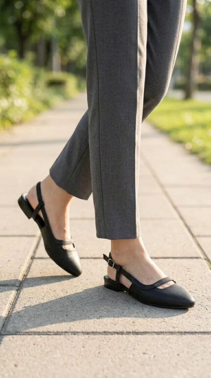 Black Back Open For Ladies WN5543 - View 2