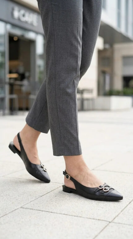 Black Back Open For Ladies WN5544 - View 2