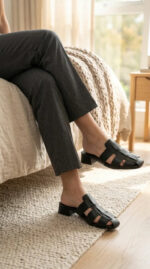 Black Back Open For Ladies WN5555 - View 2
