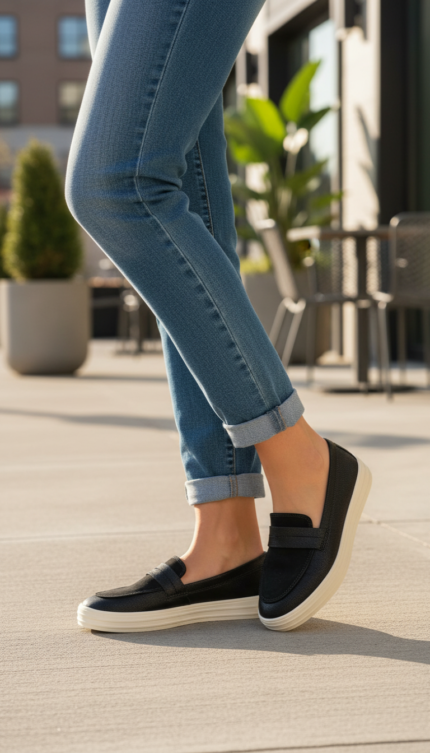 Black Sneaker For Women WN6172 - View 1