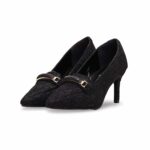 Black Court Shoes WN7423 - View 2