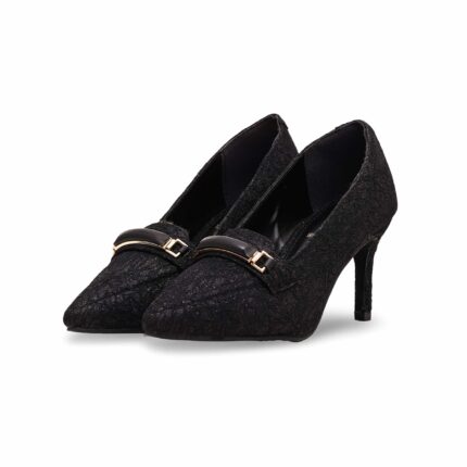 Black Court Shoes WN7423 - View 2