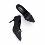 Black Court Shoes WN7423 - View 4