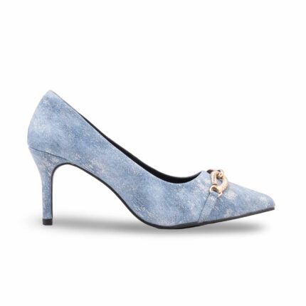 Blue Court Shoes For Women WN7426 - View 2
