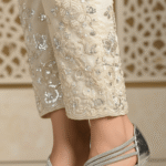 Silver Court Shoes WN7442 - View 1