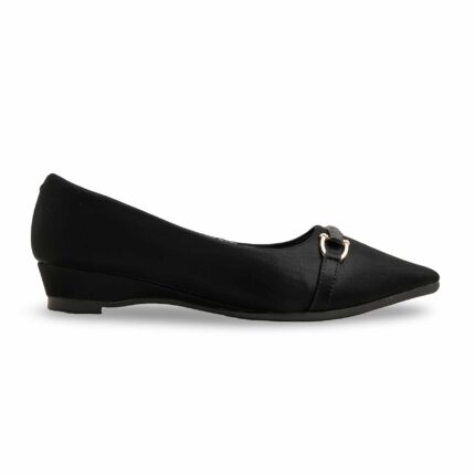 Black Court Shoes WN7487 - View 2