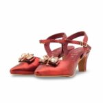 Maroon Court Shoes For Ladies WN7490 - View 3