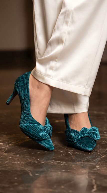 Green Court Shoes For Women WN7491 - View 1