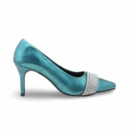 Green Women Court Shoes WN7492 - View 2