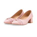 Pink Court Shoes For Ladies WN7493 - View 3