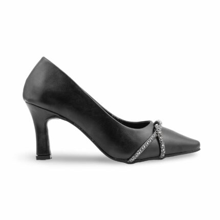 Black Court Shoes For Women WN7503 - View 2