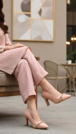 Pink Court Shoes For Women WN7503 - View 1