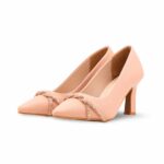 Pink Court Shoes For Women WN7503 - View 3