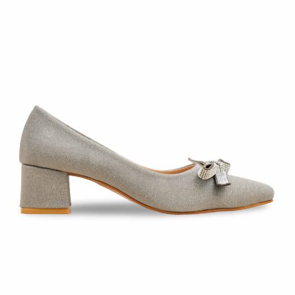 Silver Court Shoes WN7507 - View 2