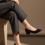 Black Court Shoes For Women WN7509 - View 1