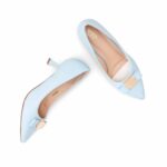 Sky Blue Court Shoes For Ladies WN7514 - View 5
