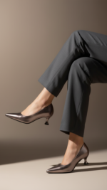 Grey Court Shoes For Ladies WN7516 - View 1