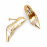 Golden Fancy Bridal Court Shoes WN7519 - View 5
