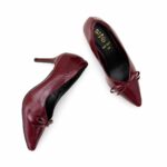 Maroon Court Shoes For Ladies WN7527 - View 5