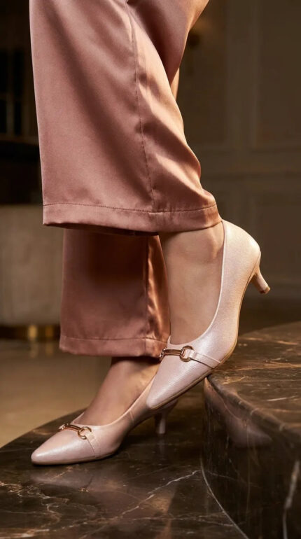 Pink Court Shoes For Women WN7530 - View 1