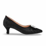 Black Court Shoes For Ladies WN7540 - View 3
