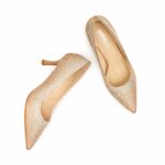 Champagne Fancy Bridal Court Shoes WN7543 - View 5