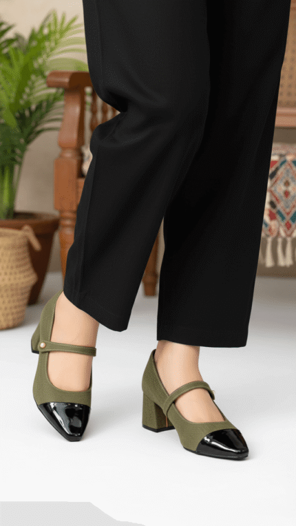 Olive Women Court Shoes WN7550 - View 1