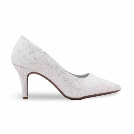 Silver Court Shoes For Women WN7579 - View 2
