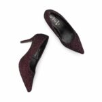 Maroon Court Shoes For Ladies WN7580 - View 5