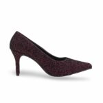 Maroon Court Shoes For Ladies WN7580 - View 2