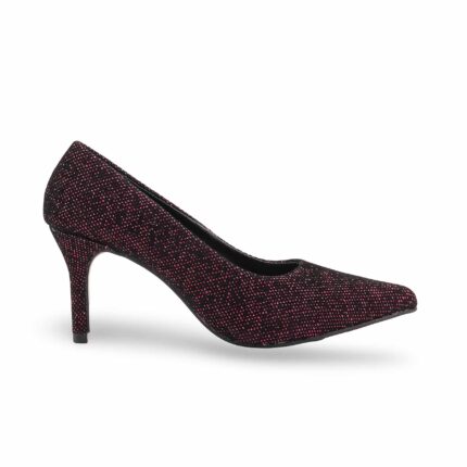 Maroon Court Shoes For Ladies WN7580 - View 2