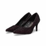 Maroon Court Shoes For Ladies WN7580 - View 3
