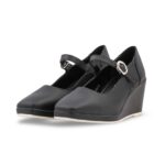 Black Court Shoes For Ladies WN7607 - View 5